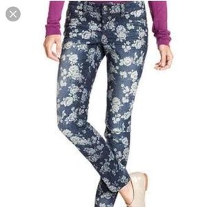 Floral jeans